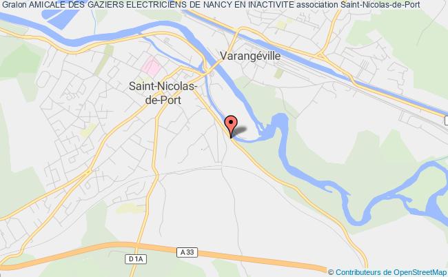 plan association Amicale Des Gaziers Electriciens De Nancy En Inactivite Saint-Nicolas-de-Port