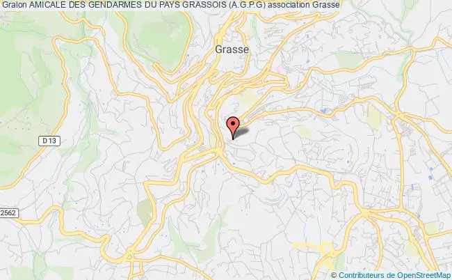 plan association Amicale Des Gendarmes Du Pays Grassois (a.g.p.g) Grasse