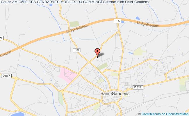 plan association Amicale Des Gendarmes Mobiles Du Comminges Saint-Gaudens