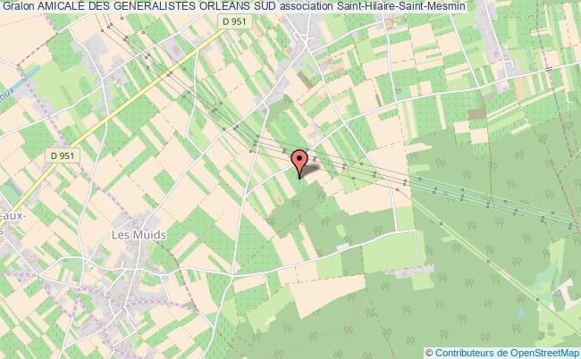 plan association Amicale Des Generalistes Orleans Sud Saint-Hilaire-Saint-Mesmin