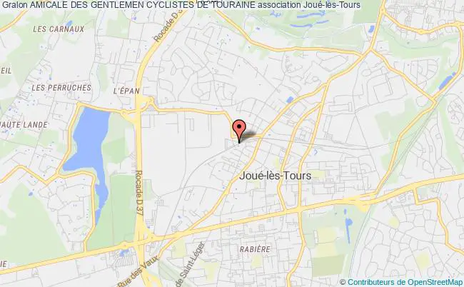 plan association Amicale Des Gentlemen Cyclistes De Touraine Joué-lès-Tours
