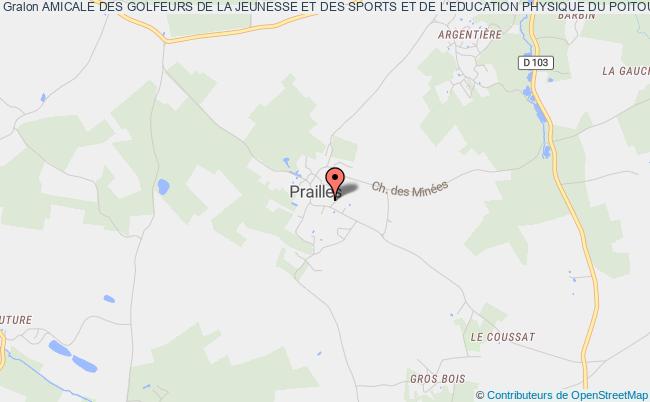 plan association Amicale Des Golfeurs De La Jeunesse Et Des Sports Et De L'education Physique Du Poitou Charentes Prailles-la-Couarde