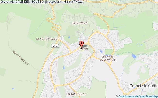 plan association Amicale Des Goussons Gif-sur-Yvette