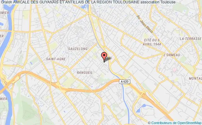 plan association Amicale Des Guyanais Et Antillais De La Region Toulousaine Toulouse
