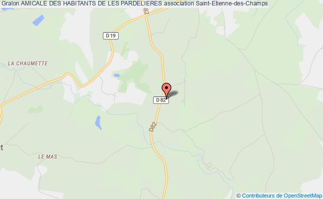 plan association Amicale Des Habitants De Les Pardelieres Saint-Étienne-des-Champs