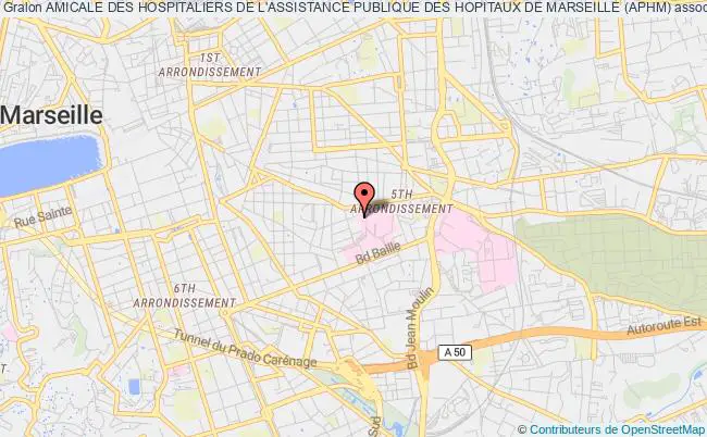plan association Amicale Des Hospitaliers De L'assistance Publique Des Hopitaux De Marseille (aphm) Marseille