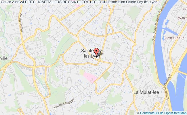 plan association Amicale Des Hospitaliers De Sainte Foy LÈs Lyon Sainte-Foy-lès-Lyon