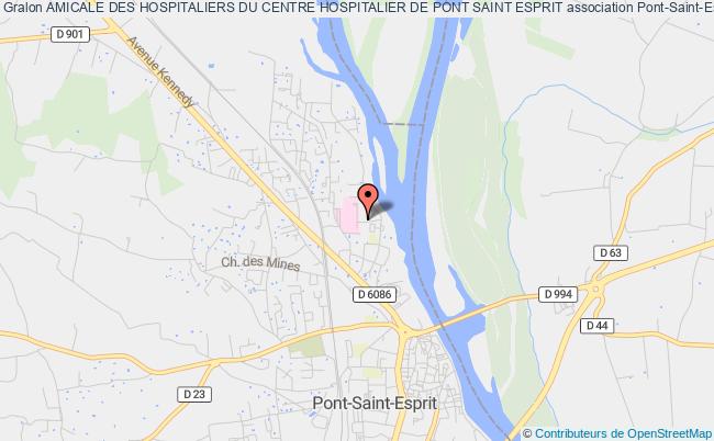 plan association Amicale Des Hospitaliers Du Centre Hospitalier De Pont Saint Esprit PONT SAINT ESPRIT