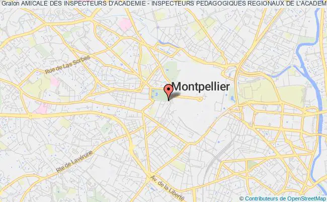 plan association Amicale Des Inspecteurs D'academie - Inspecteurs Pedagogiques Regionaux De L'academie De Montpellier Montpellier