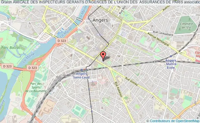 plan association Amicale Des Inspecteurs Gerants D'agences De L'union Des  Assurances De Paris Angers