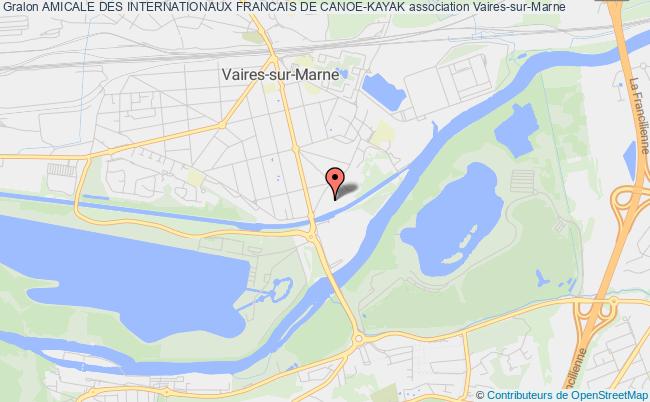 plan association Amicale Des Internationaux Francais De Canoe-kayak Vaires-sur-Marne