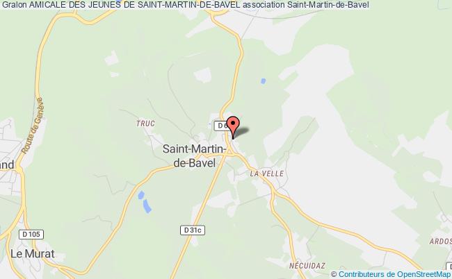 plan association Amicale Des Jeunes De Saint-martin-de-bavel Saint-Martin-de-Bavel