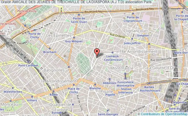 plan association Amicale Des Jeunes De Treichville De La Diaspora (a.j.t.d) Paris
