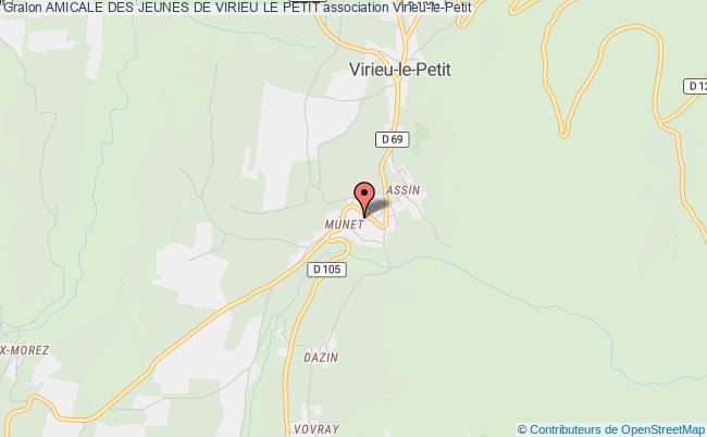 plan association Amicale Des Jeunes De Virieu Le Petit Arvière-en-Valromey
