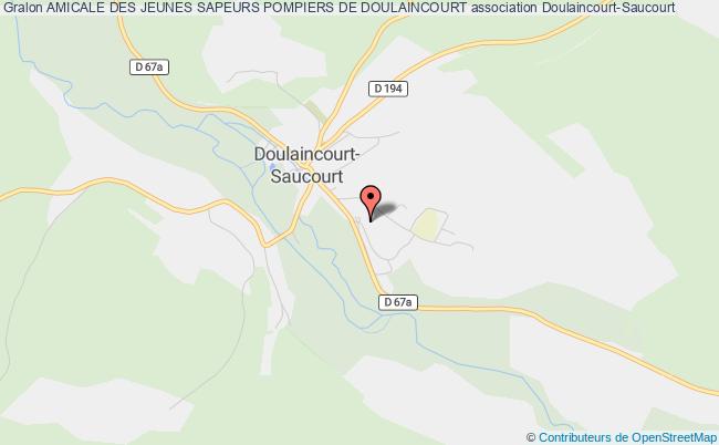 plan association Amicale Des Jeunes Sapeurs Pompiers De Doulaincourt Doulaincourt-Saucourt