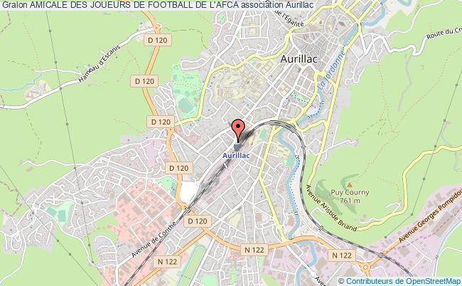 plan association Amicale Des Joueurs De Football De L'afca Aurillac