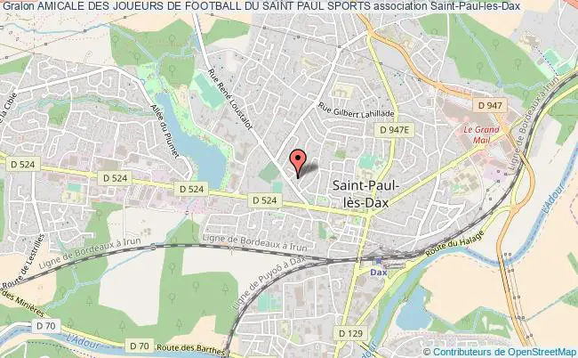 plan association Amicale Des Joueurs De Football Du Saint Paul Sports Saint-Paul-lès-Dax