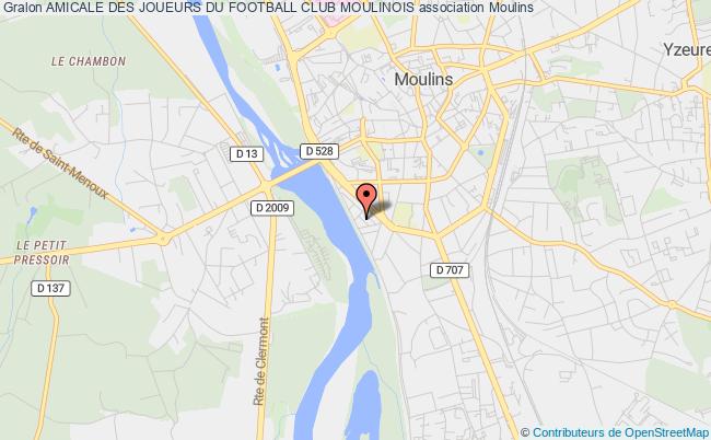 plan association Amicale Des Joueurs Du Football Club Moulinois Moulins
