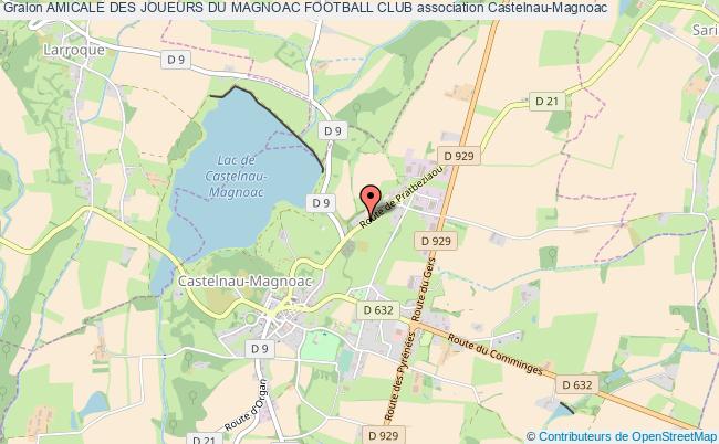 plan association Amicale Des Joueurs Du Magnoac Football Club Castelnau-Magnoac