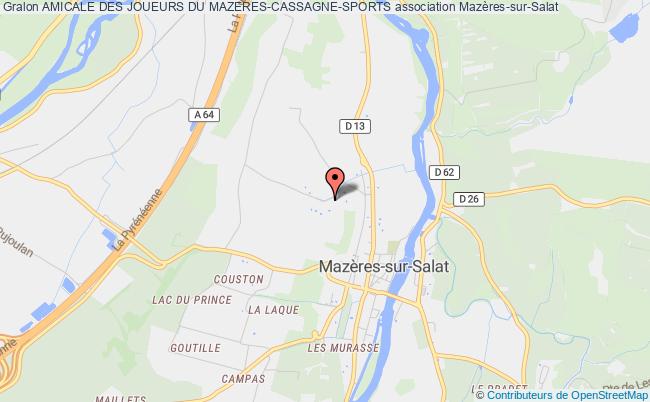 plan association Amicale Des Joueurs Du Mazeres-cassagne-sports Mazères-sur-Salat