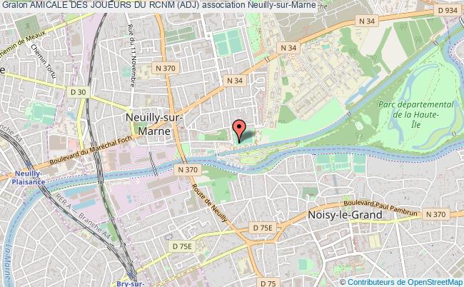 plan association Amicale Des Joueurs Du Rcnm (adj) Neuilly-sur-Marne
