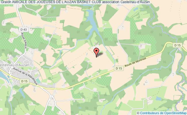 plan association Amicale Des Joueuses De L'auzan Basket Club Castelnau-d'Auzan