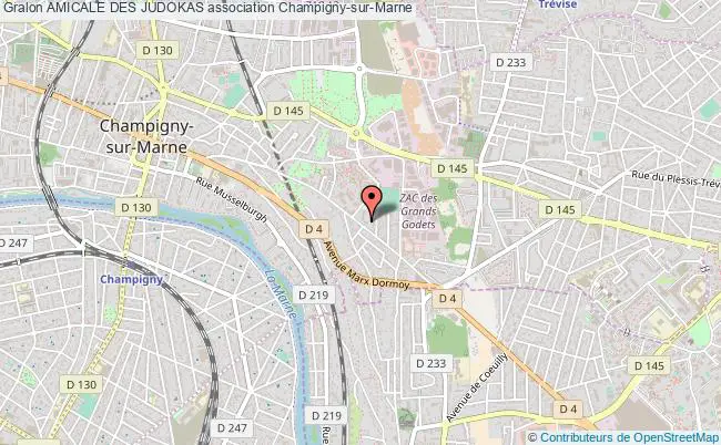 plan association Amicale Des Judokas Champigny-sur-Marne