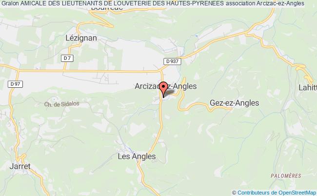 plan association Amicale Des Lieutenants De Louveterie Des Hautes-pyrenees Arcizac-ez-Angles