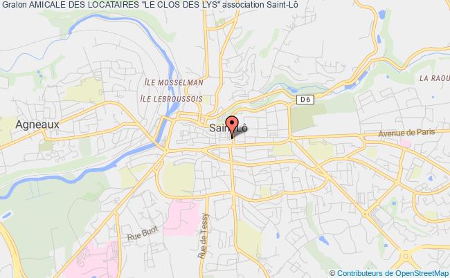 plan association Amicale Des Locataires "le Clos Des Lys" Saint-Lô