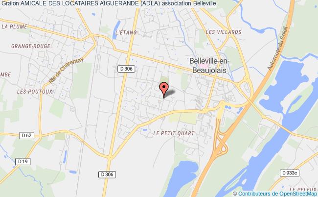 plan association Amicale Des Locataires Aiguerande (adla) Belleville-en-Beaujolais