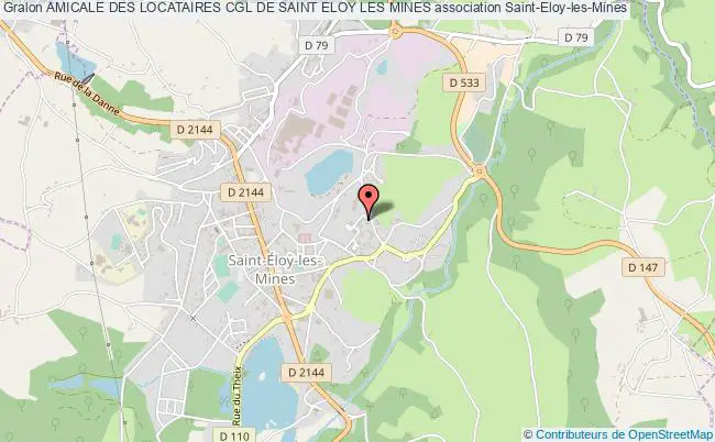 plan association Amicale Des Locataires Cgl De Saint Eloy Les Mines Saint-Éloy-les-Mines