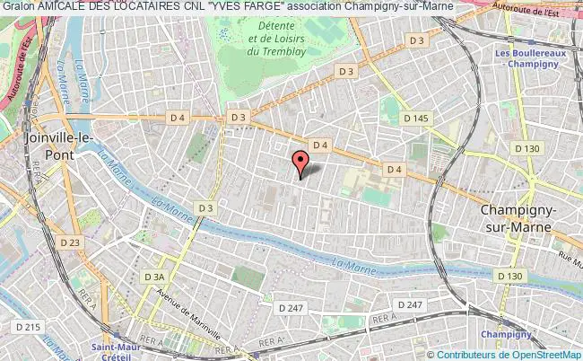 plan association Amicale Des Locataires Cnl "yves Farge" Champigny-sur-Marne