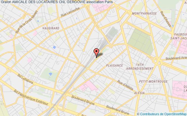 plan association Amicale Des Locataires Cnl Gergovie Paris