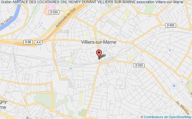 plan association Amicale Des Locataires Cnl Henry Dunant Villiers Sur Marne Villiers-sur-Marne