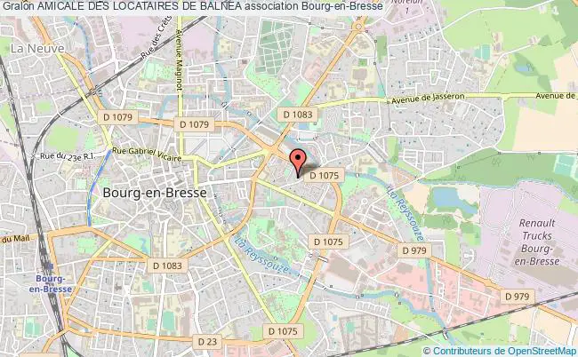 plan association Amicale Des Locataires De Balnea Bourg-en-Bresse