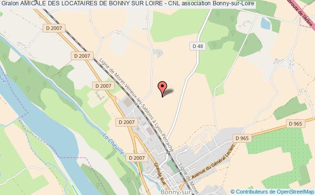 plan association Amicale Des Locataires De Bonny Sur Loire - Cnl Bonny-sur-Loire