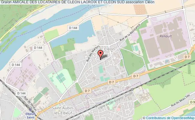 plan association Amicale Des Locataires De Cleon Lacroix Et Cleon Sud Cléon