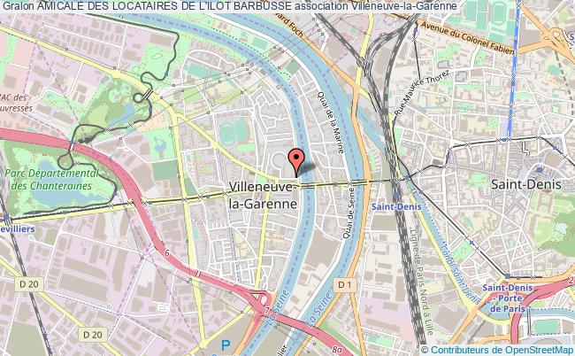 plan association Amicale Des Locataires De L'ilot Barbusse Villeneuve-la-Garenne