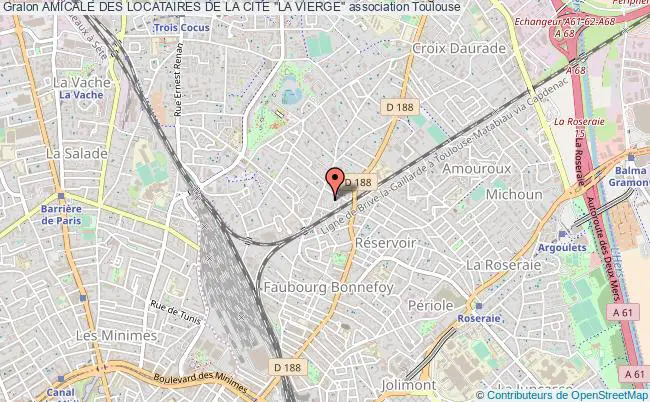 plan association Amicale Des Locataires De La Cite "la Vierge" Toulouse
