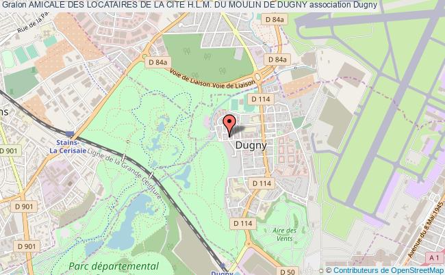 plan association Amicale Des Locataires De La Cite H.l.m. Du Moulin De Dugny Dugny