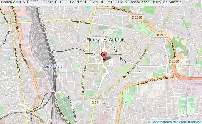 plan association Amicale Des Locataires De La Place Jean De La Fontaine Fleury-les-Aubrais