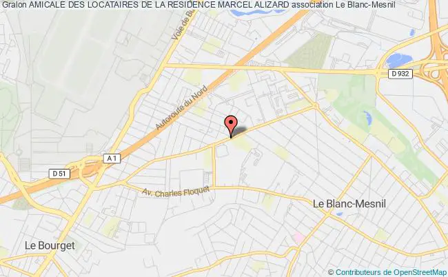 plan association Amicale Des Locataires De La Residence Marcel Alizard Le    Blanc-Mesnil