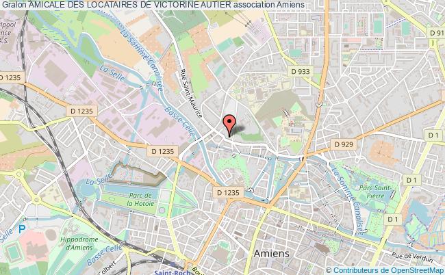 plan association Amicale Des Locataires De Victorine Autier Amiens