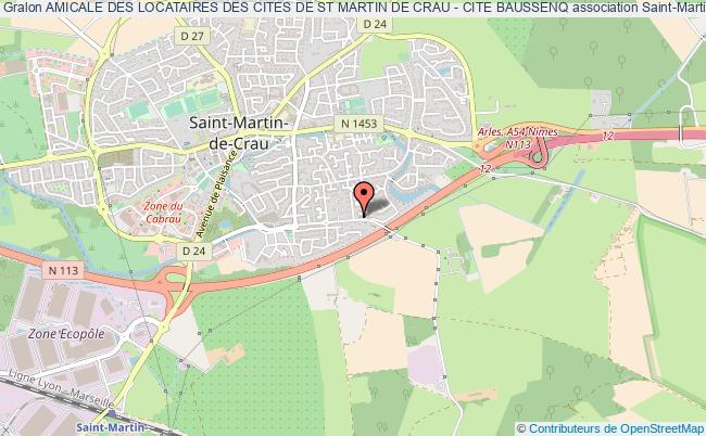 plan association Amicale Des Locataires Des Cites De St Martin De Crau - Cite Baussenq Saint-Martin-de-Crau