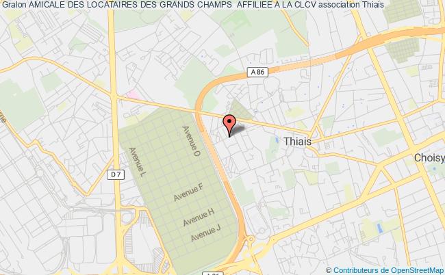 plan association Amicale Des Locataires Des Grands Champs  Affiliee A La Clcv Thiais