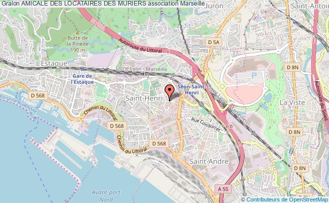 plan association Amicale Des Locataires Des Muriers Marseille