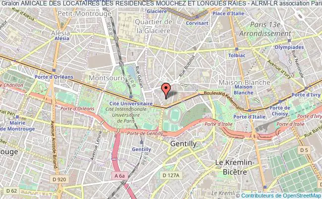 plan association Amicale Des Locataires Des Residences Mouchez Et Longues Raies - Alrm-lr Paris