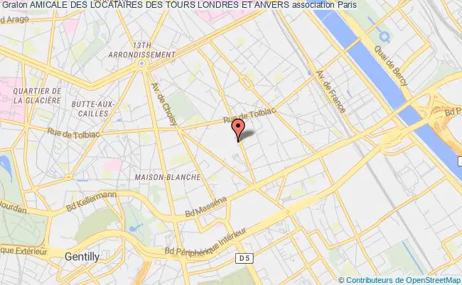 plan association Amicale Des Locataires Des Tours Londres Et Anvers Paris