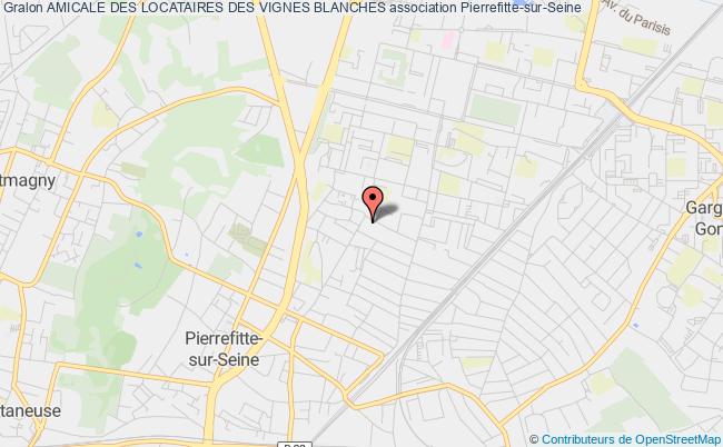 plan association Amicale Des Locataires Des Vignes Blanches Pierrefitte-sur-Seine