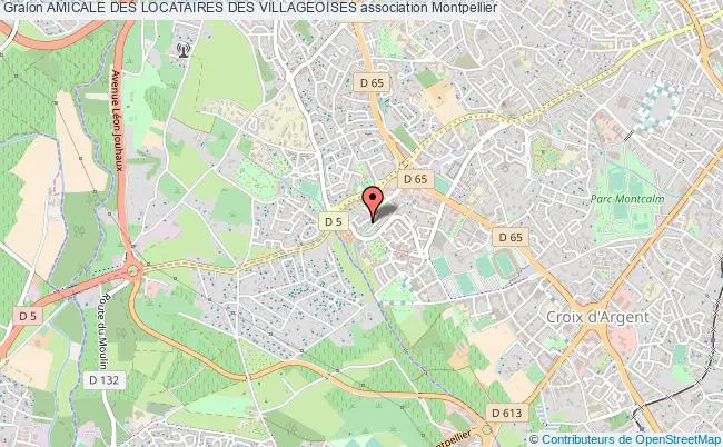 plan association Amicale Des Locataires Des Villageoises Montpellier